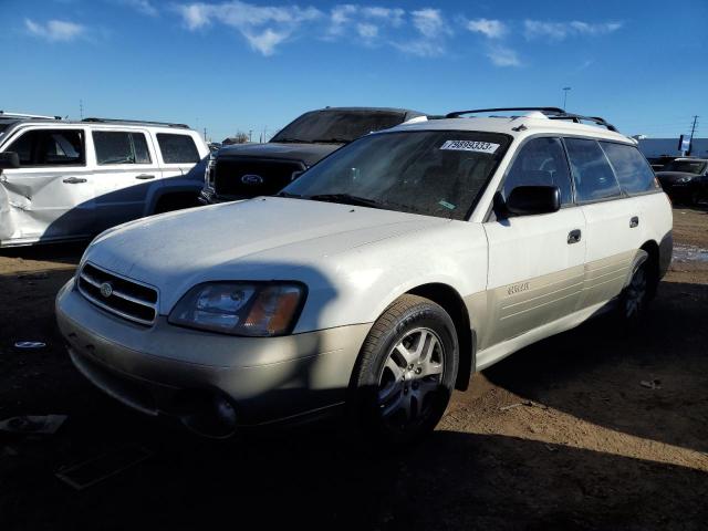 4S3BH6750Y7632005 - 2000 SUBARU LEGACY OUTBACK AWP 白色 照片 1