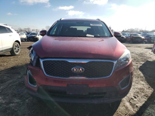 5XYPG4A39GG058543 - 2016 KIA SORENTO LX RED photo 5