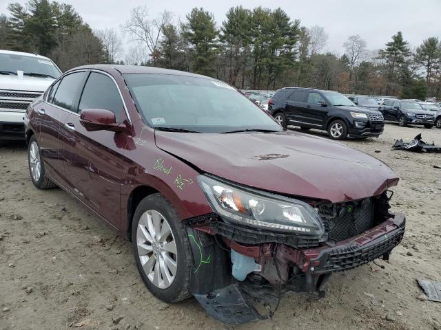 1HGCR2F84FA265374 - 2015 HONDA ACCORD EXL BURGUNDY photo 4