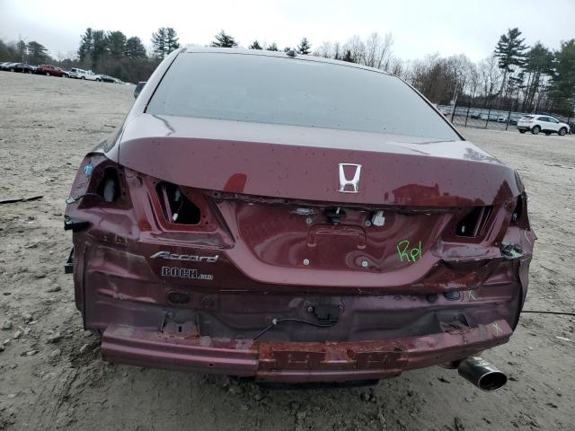 1HGCR2F84FA265374 - 2015 HONDA ACCORD EXL BURGUNDY photo 6