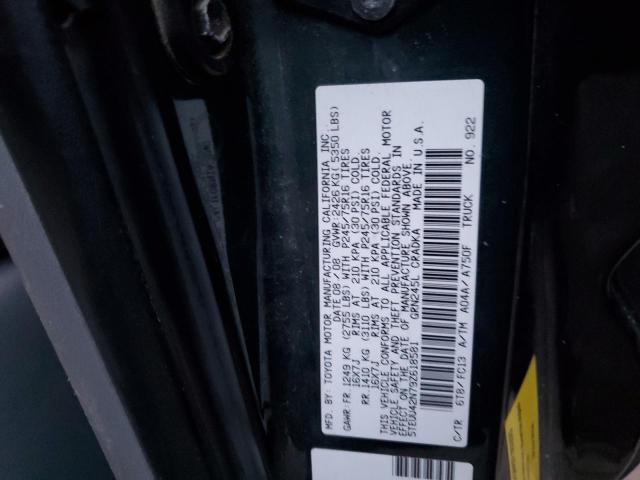 5TEUU42N79Z618581 - 2009 TOYOTA TACOMA ACCESS CAB Qara foto 12