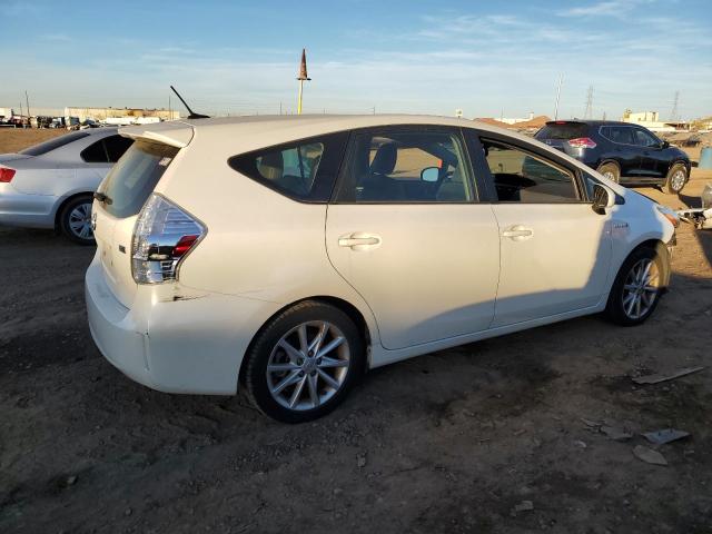 JTDZN3EU1EJ009992 - 2014 TOYOTA PRIUS V WHITE photo 3