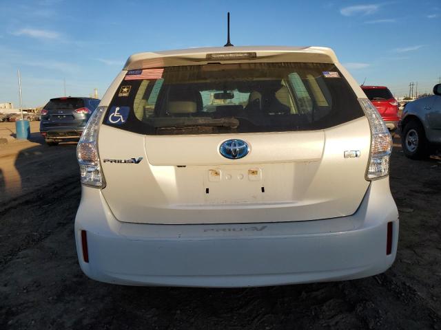 JTDZN3EU1EJ009992 - 2014 TOYOTA PRIUS V WHITE photo 6