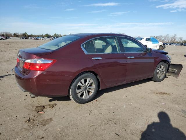 1HGCR2F32EA173103 - 2014 HONDA ACCORD LX BURGUNDY photo 3