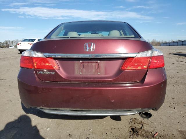 1HGCR2F32EA173103 - 2014 HONDA ACCORD LX BURGUNDY photo 6