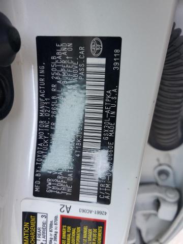 4T1BK3DB2BU413240 - 2011 TOYOTA AVALON BASE 白色 照片 12