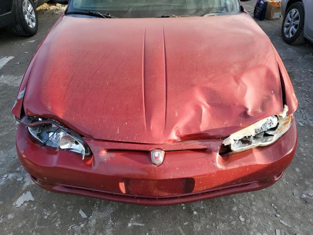 2G1WW12E259270327 - 2005 CHEVROLET MONTE CARL LS MAROON photo 11