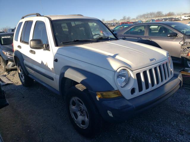 1J4GK48K17W605376 - 2007 JEEP LIBERTY SPORT WHITE photo 4