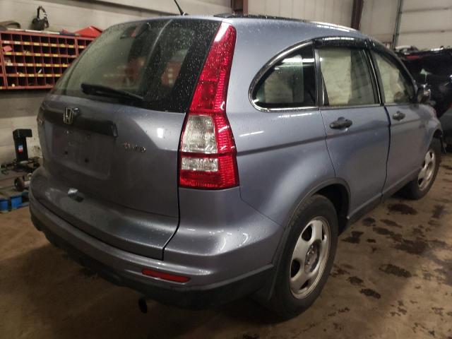 JHLRE4H34BC005172 - 2011 HONDA CR-V LX BLUE photo 3