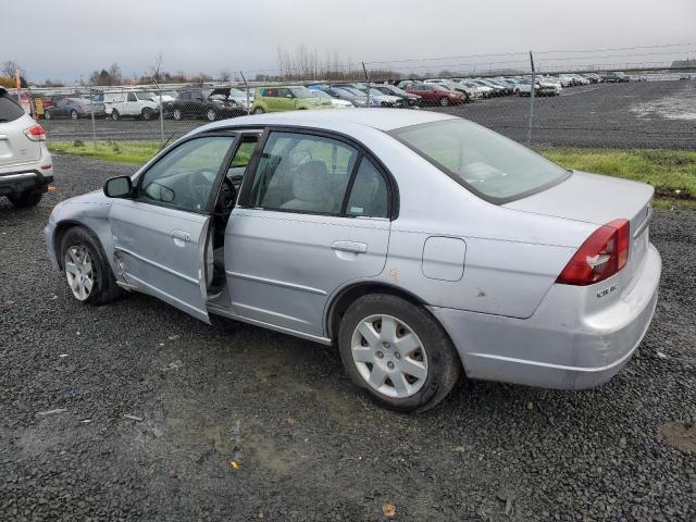 1HGES25771L008275 - 2001 HONDA CIVIC EX SILVER photo 2