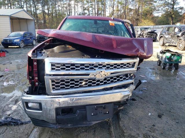 1GCVKREC3FZ161373 - 2015 CHEVROLET SILVERADO K1500 LT RED photo 5