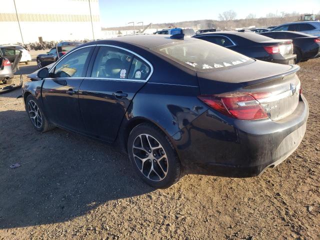 2G4GL5EX1H9133274 - 2017 BUICK REGAL SPORT TOURING BLUE photo 2