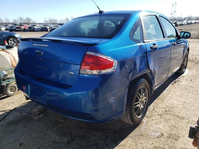 1FAHP3FN3BW126457 - 2011 FORD FOCUS SE BLUE photo 3