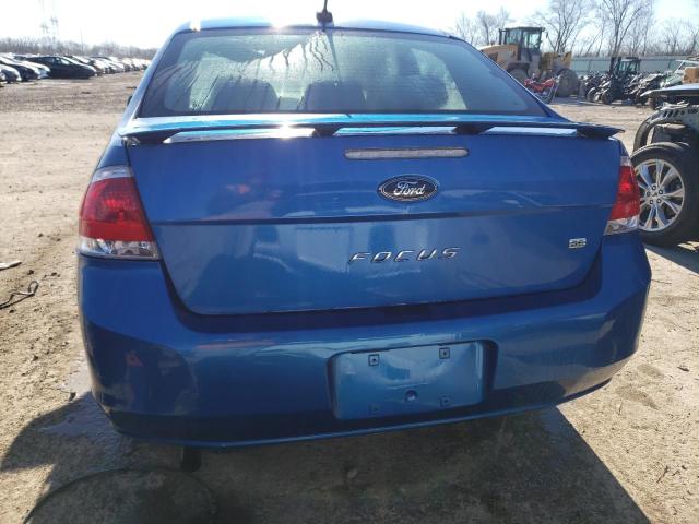 1FAHP3FN3BW126457 - 2011 FORD FOCUS SE BLUE photo 6