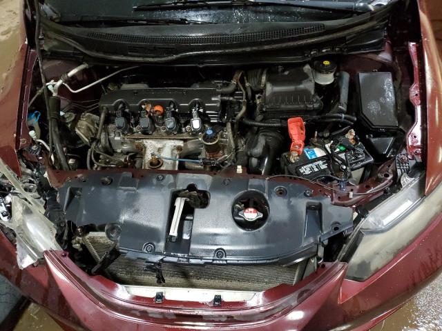 2HGFB2F80FH507094 - 2015 HONDA CIVIC EX BURGUNDY photo 11