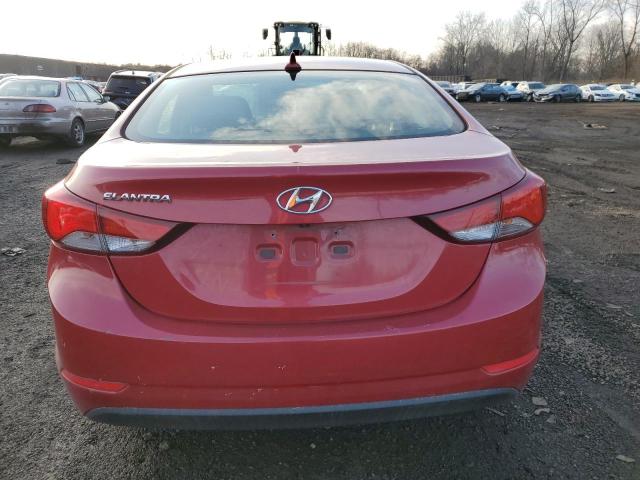 KMHDH4AEXFU303229 - 2015 HYUNDAI ELANTRA SE BURGUNDY photo 6