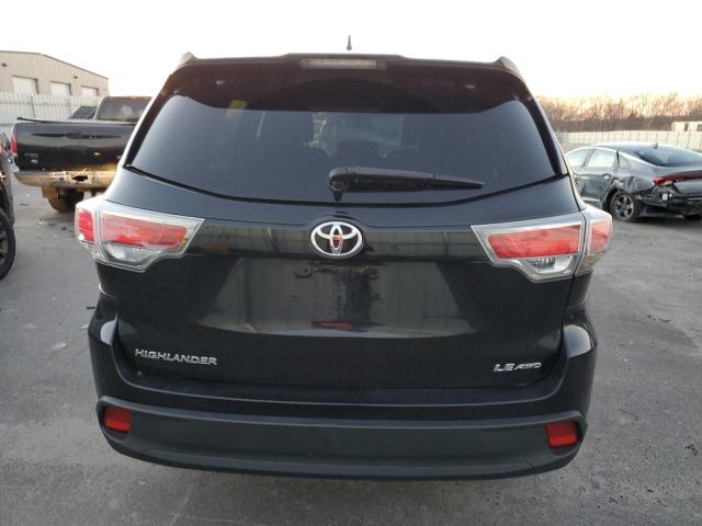 5TDBKRFH8GS328701 - 2016 TOYOTA HIGHLANDER LE BLACK photo 6