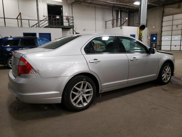 3FAHP0JG3BR330475 - 2011 FORD FUSION SEL SILVER photo 3