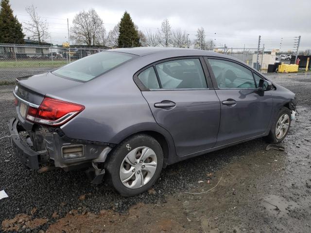 19XFB2F58EE265489 - 2014 HONDA CIVIC LX GRAY photo 3