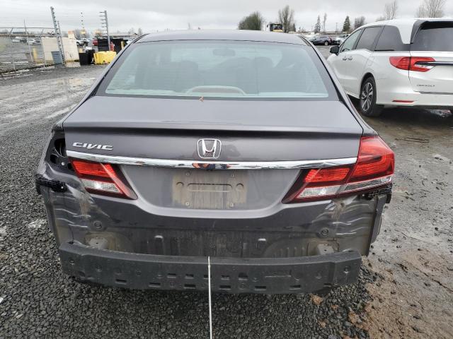 19XFB2F58EE265489 - 2014 HONDA CIVIC LX GRAY photo 6