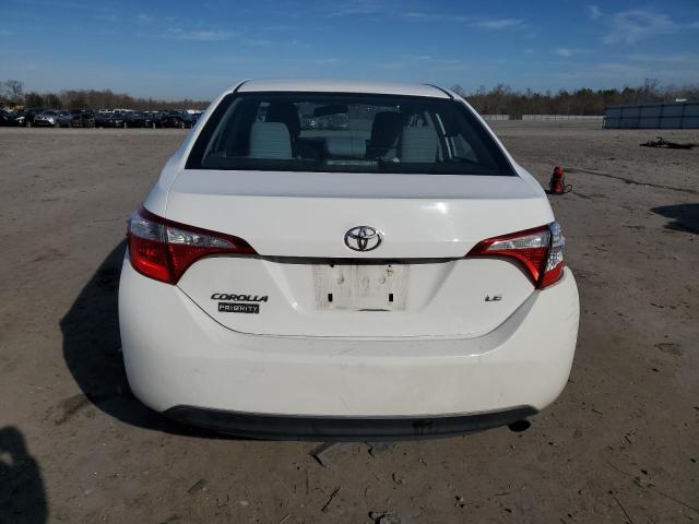 2T1BURHEXGC596655 - 2016 TOYOTA COROLLA L WHITE photo 6