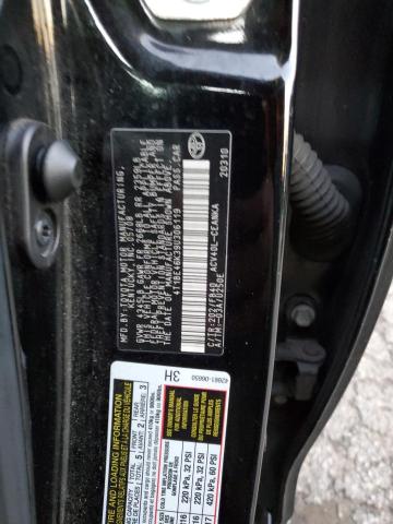 4T1BE46K39U306119 - 2009 TOYOTA CAMRY BASE BLACK photo 12