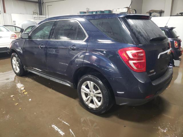 2GNALBEK2H1585365 - 2017 CHEVROLET EQUINOX LS BLUE photo 2