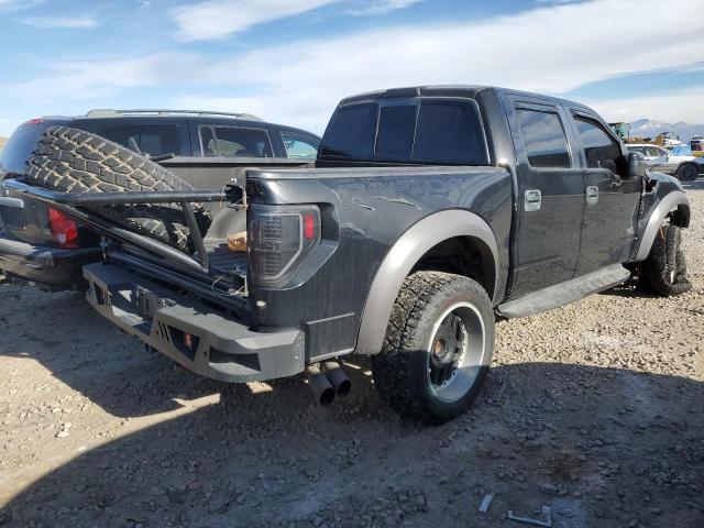 1FTFW1R62BFB41688 - 2011 FORD F150 SVT RAPTOR BLACK photo 3