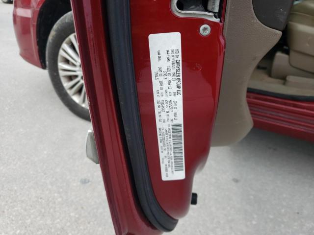 2C4RC1CG2DR708825 - 2013 CHRYSLER TOWN & COU TOURING L RED photo 13