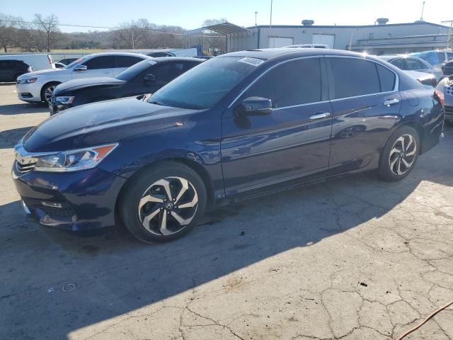 1HGCR2F94GA227881 - 2016 HONDA ACCORD EXL BLUE photo 1