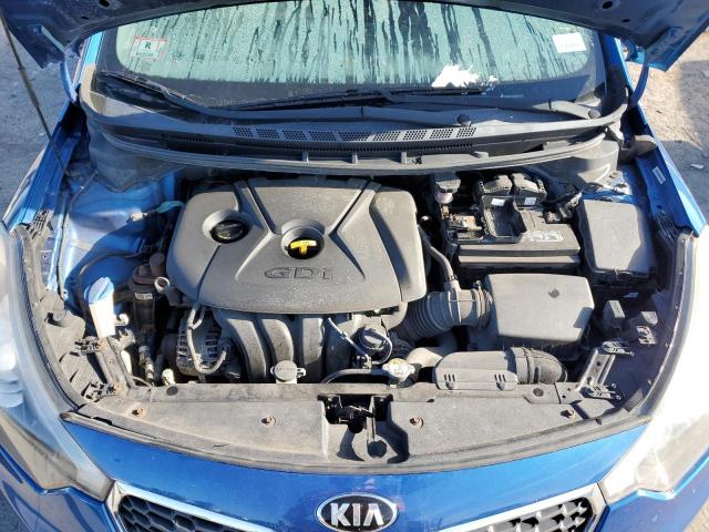 KNAFX4A84F5332811 - 2015 KIA FORTE EX BLUE photo 11