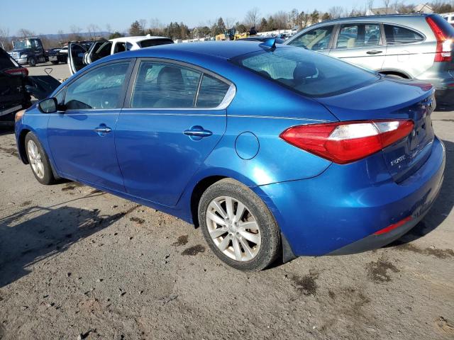 KNAFX4A84F5332811 - 2015 KIA FORTE EX BLUE photo 2