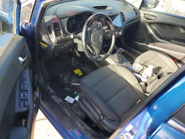 KNAFX4A84F5332811 - 2015 KIA FORTE EX BLUE photo 8