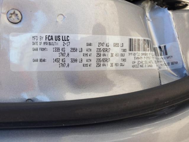 2C4RC1BG1HR703283 - 2017 CHRYSLER PACIFICA TOURING L 银色 照片 13