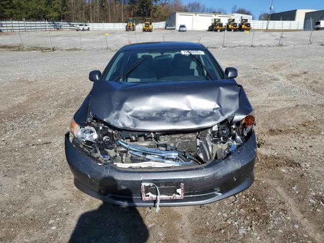 19XFB2F58CE021449 - 2012 HONDA CIVIC LX GRAY photo 5