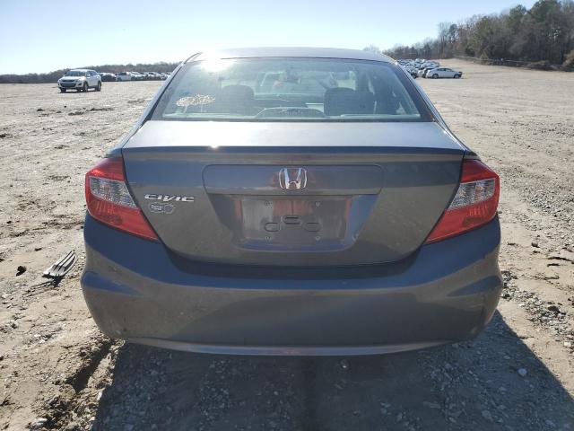 19XFB2F58CE021449 - 2012 HONDA CIVIC LX GRAY photo 6