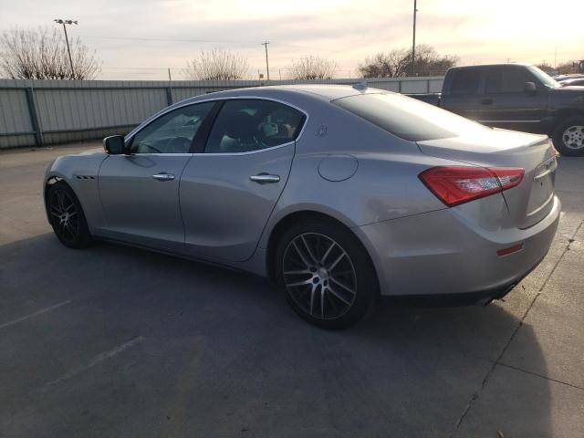 ZAM57XSA4F1162020 - 2015 MASERATI GHIBLI GRAY photo 2