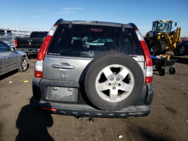 JHLRD78886C016553 - 2006 HONDA CR-V EX GRAY photo 6