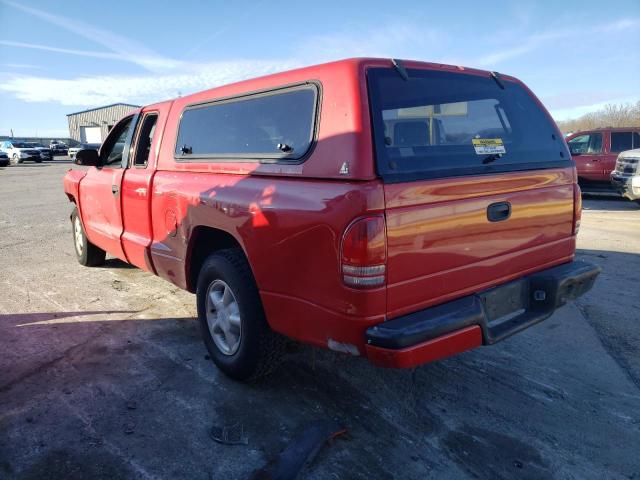 1B7FL22P6WS757392 - 1998 DODGE DAKOTA RED photo 2