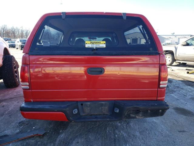 1B7FL22P6WS757392 - 1998 DODGE DAKOTA RED photo 6