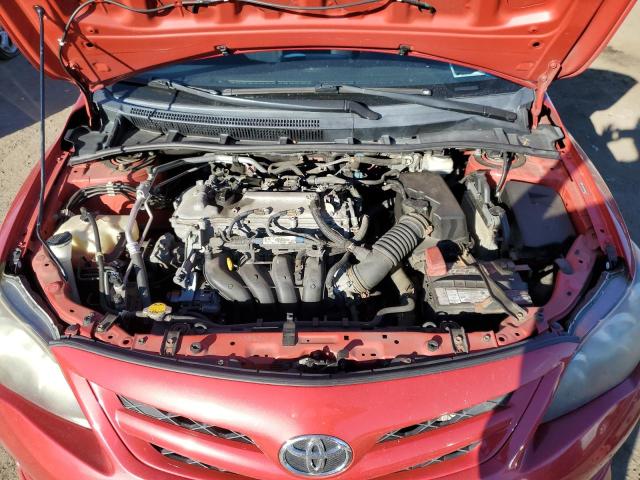 2T1BU4EE7BC688337 - 2011 TOYOTA COROLLA BASE BURGUNDY photo 11