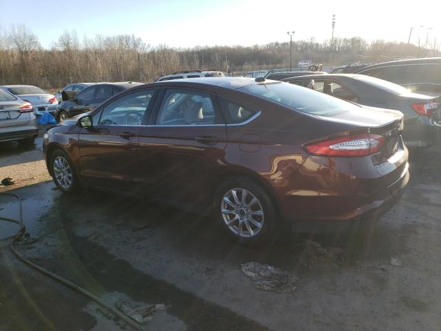 3FA6P0G77GR103781 - 2016 FORD FUSION S BROWN photo 2