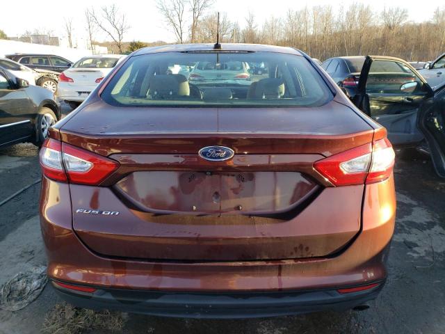 3FA6P0G77GR103781 - 2016 FORD FUSION S BROWN photo 6