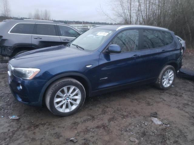 5UXWX9C53G0D91075 - 2016 BMW X3 XDRIVE28I BLUE photo 1