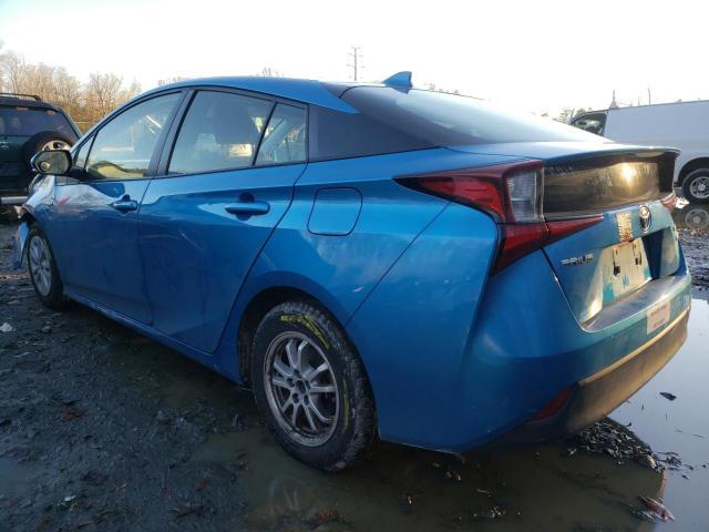 JTDKARFU4K3089884 - 2019 TOYOTA PRIUS BLUE photo 2