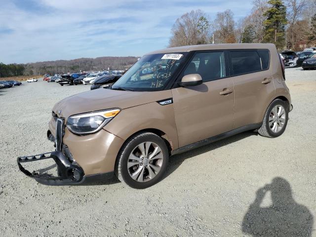 KNDJP3A53F7176231 - 2015 KIA SOUL + BROWN photo 1