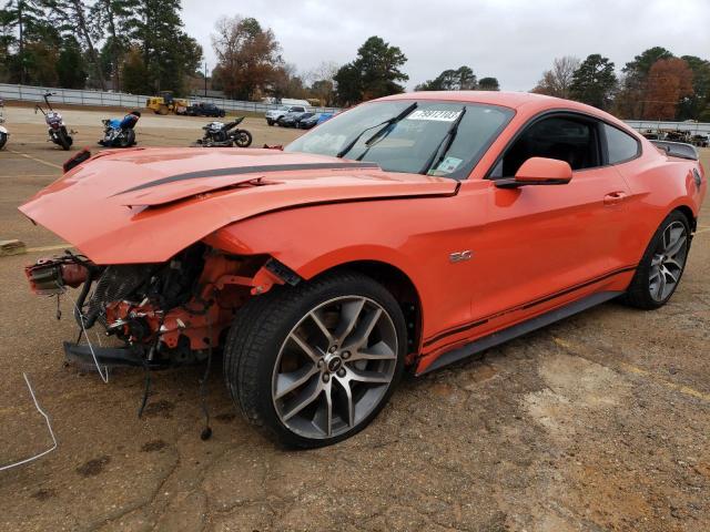 1FA6P8CF3F5362362 - 2015 FORD MUSTANG GT ORANGE photo 1