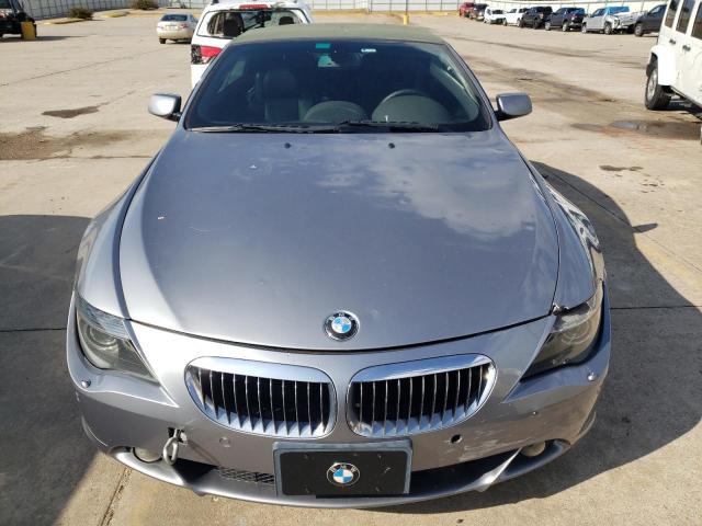 WBAEK73434B322484 - 2004 BMW 645 CI AUTOMATIC SILVER photo 5