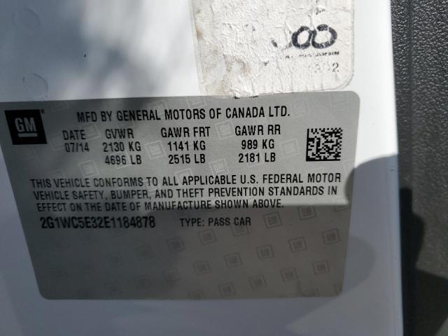 2G1WC5E32E1184878 - 2014 CHEVROLET IMPALA LIM LTZ WHITE photo 12