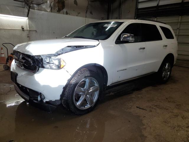 1C4RDJEG2CC330796 - 2012 DODGE DURANGO CITADEL WHITE photo 1